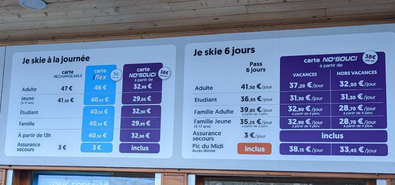 Andemu Studio Cabine 2 A 4 Personnes Barèges Eksteriør bilde